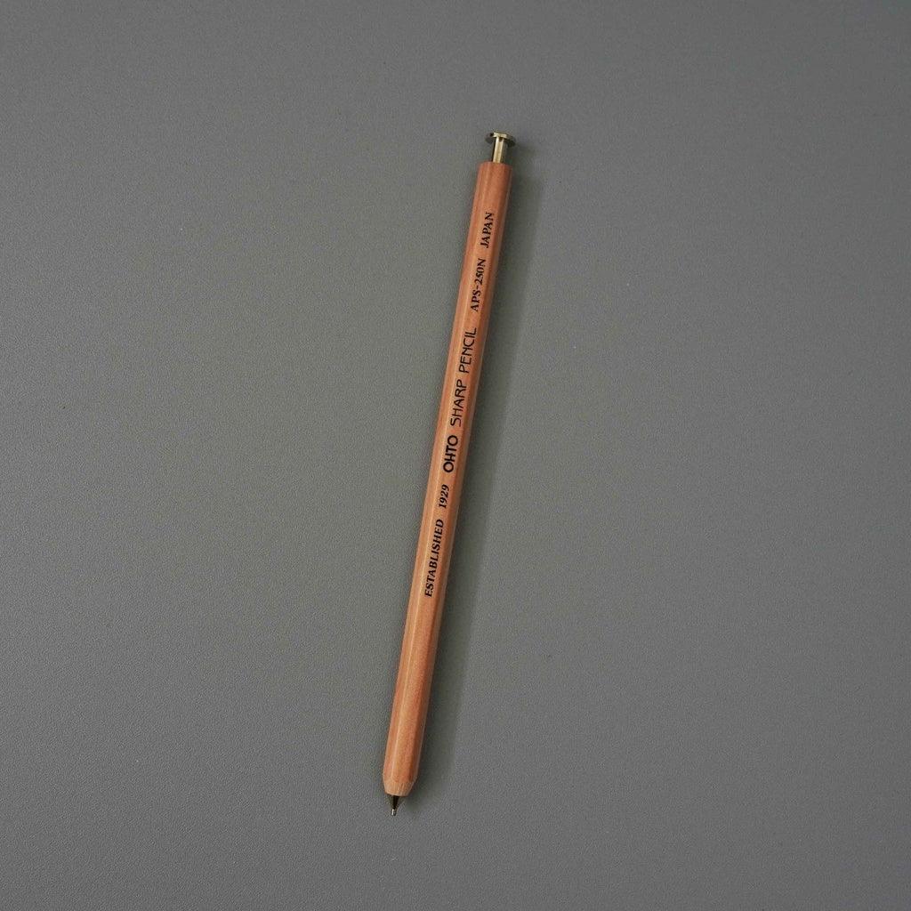 日本製 OHTO 木軸自動鉛筆 0.5mm|木紋觸感 舒適握感 - 富士通販