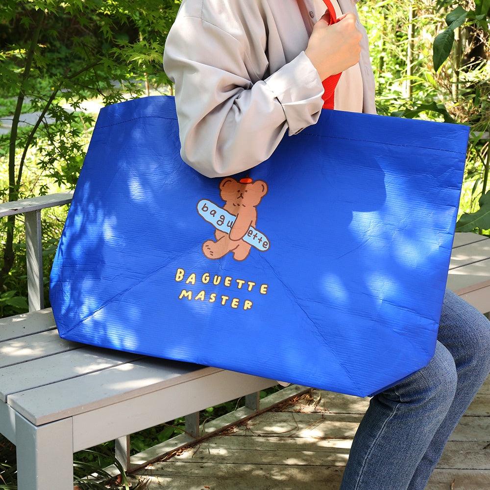 韓國 Romane 熊熊 森林 環保購物袋|大容量 防水 - 富士通販