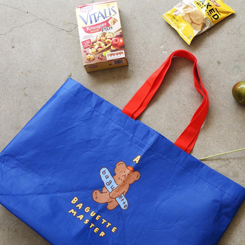 韓國 Romane 熊熊 森林 環保購物袋|大容量 防水 - 富士通販