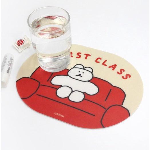 韓國 Romane 文創 滑鼠墊|PVC墊 防水墊 辦公桌墊 - 富士通販