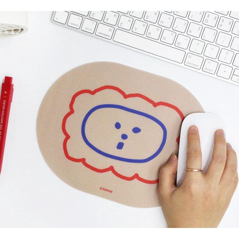 韓國 Romane 文創 滑鼠墊|PVC墊 防水墊 辦公桌墊 - 富士通販