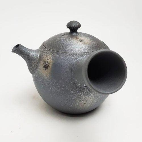 日本製 常滑燒 煙燻銀 碳化點茶壺|陶瓷泡茶壺 - 富士通販