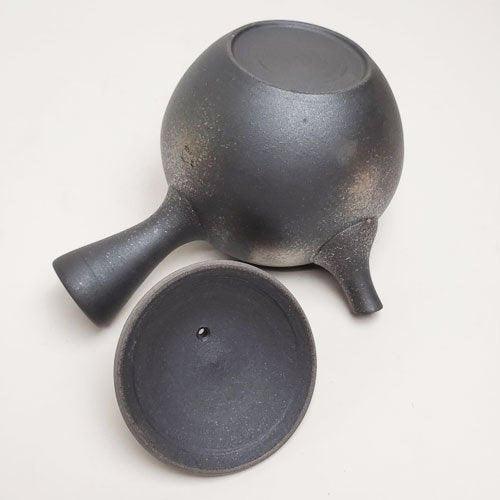日本製 常滑燒 煙燻銀 碳化點茶壺|陶瓷泡茶壺 - 富士通販