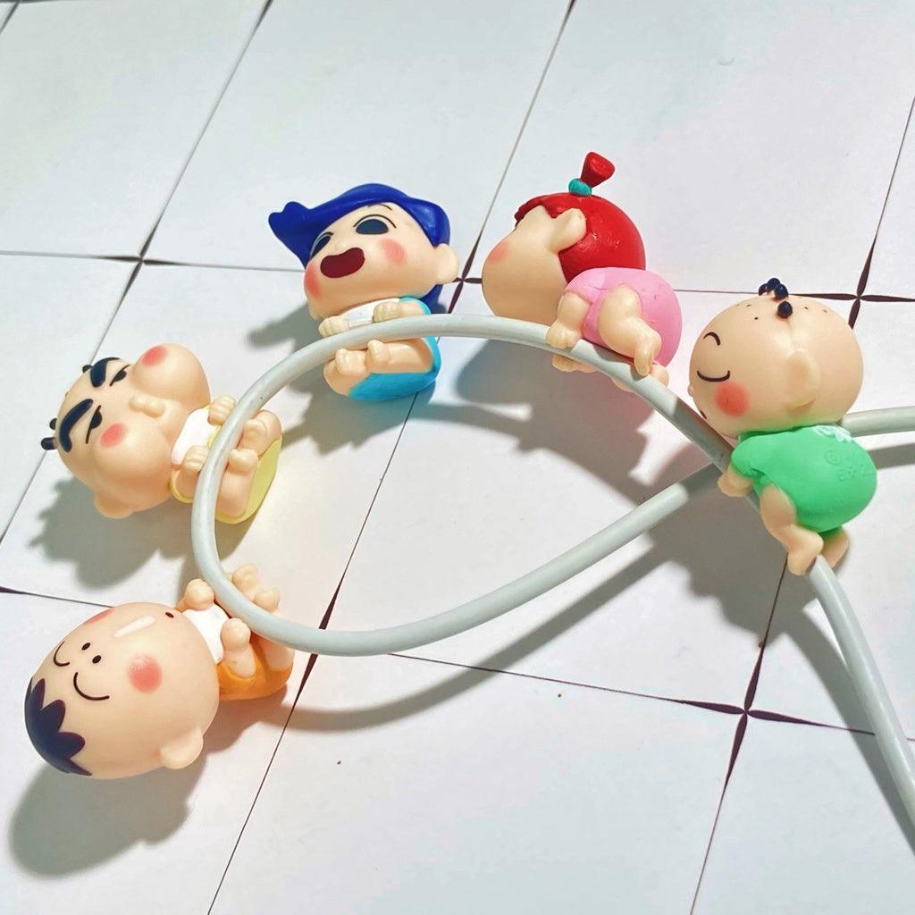 日本萬代 蠟筆小新充電線嬰兒公仔| 阿呆 小新 正男 風間 妮妮 - 富士通販