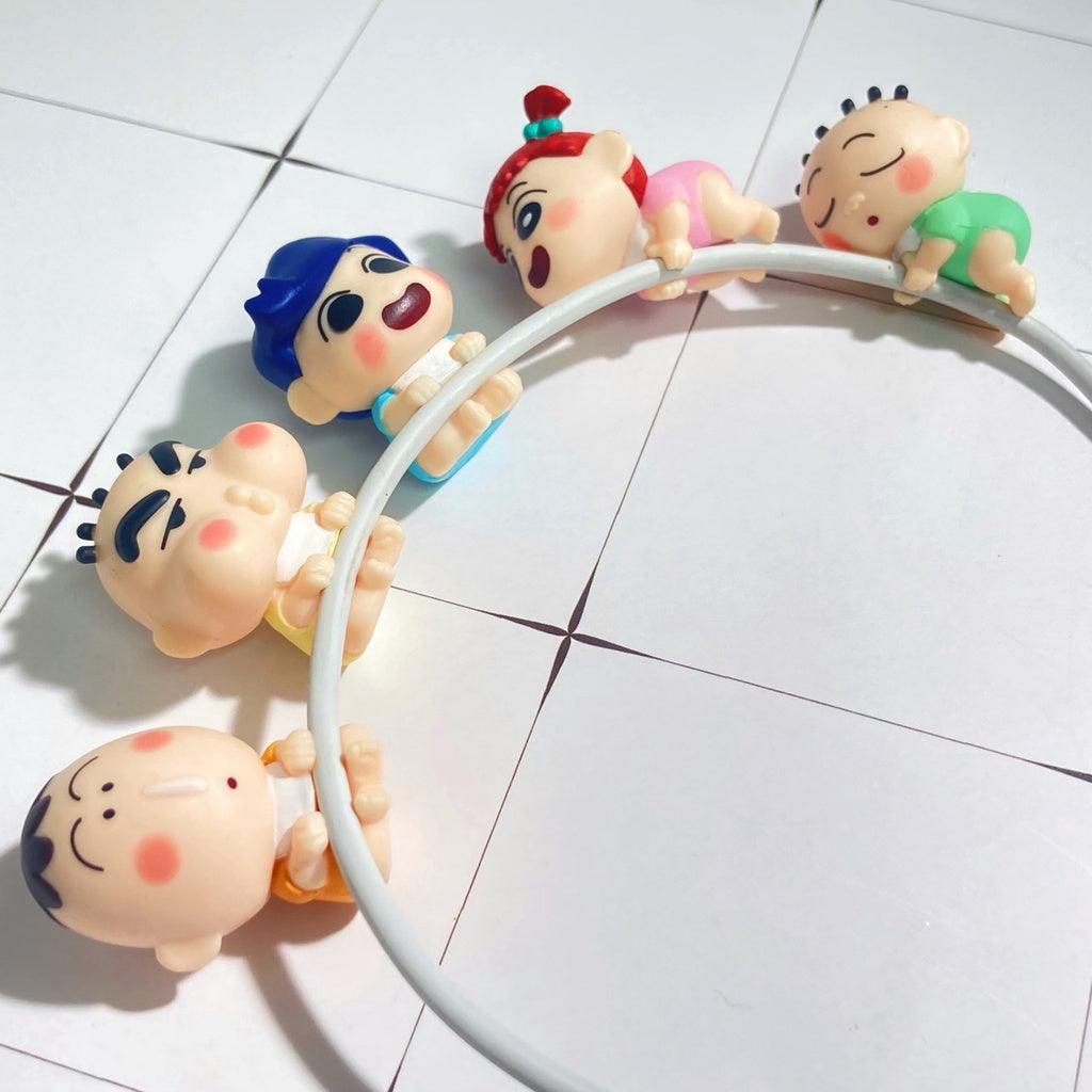 日本萬代 蠟筆小新充電線嬰兒公仔| 阿呆 小新 正男 風間 妮妮 - 富士通販