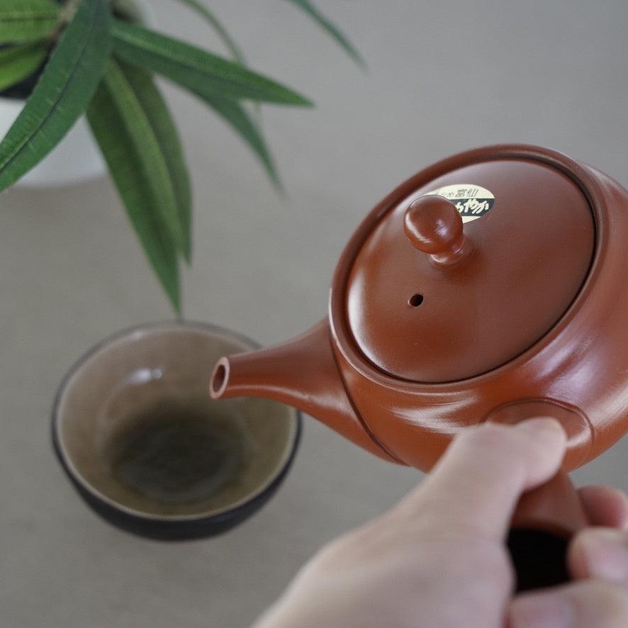 日本製 常滑燒 一心作 富仙 朱泥 日式茶壺|横手急須 紫砂壺 陶瓷網 - 富士通販