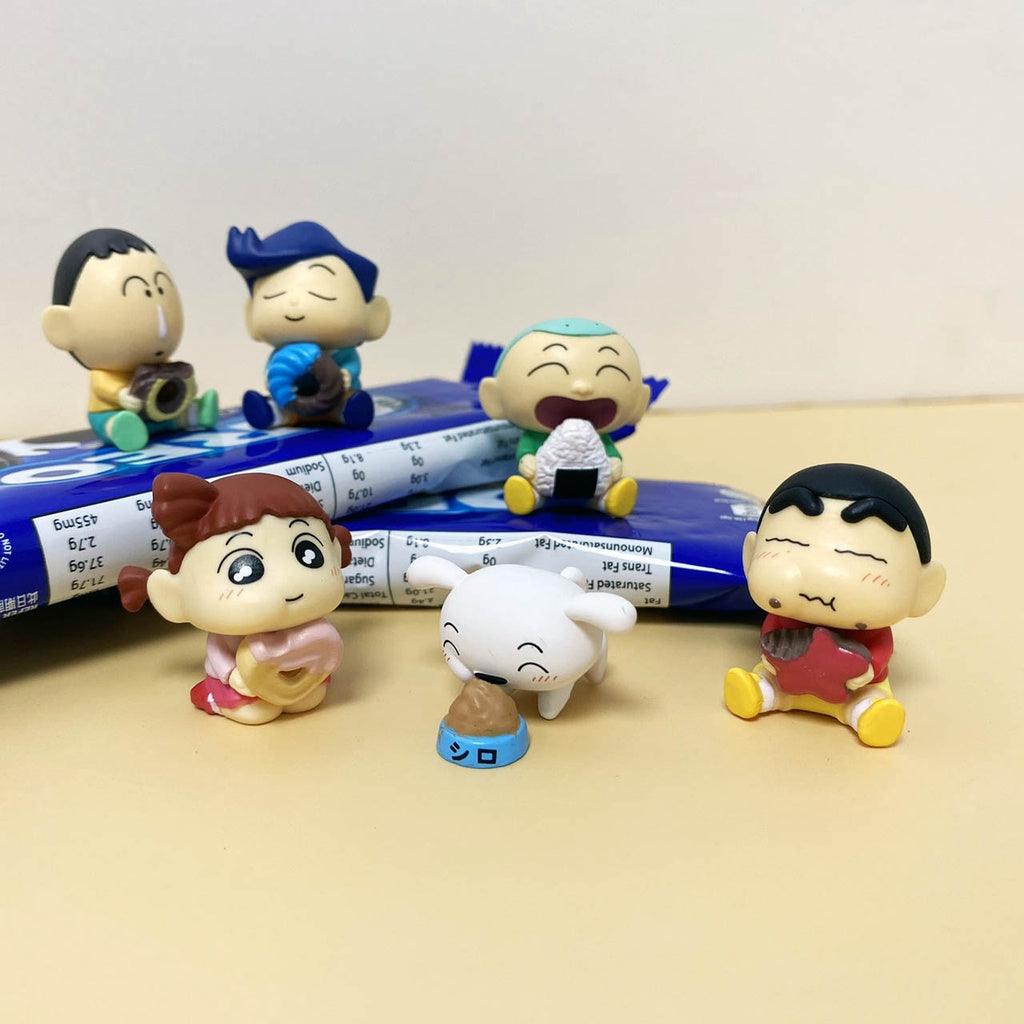 日本萬代 蠟筆小新 扭蛋 嚼嚼派對|小新 妮妮 風間 小白 阿呆 正男 - 富士通販