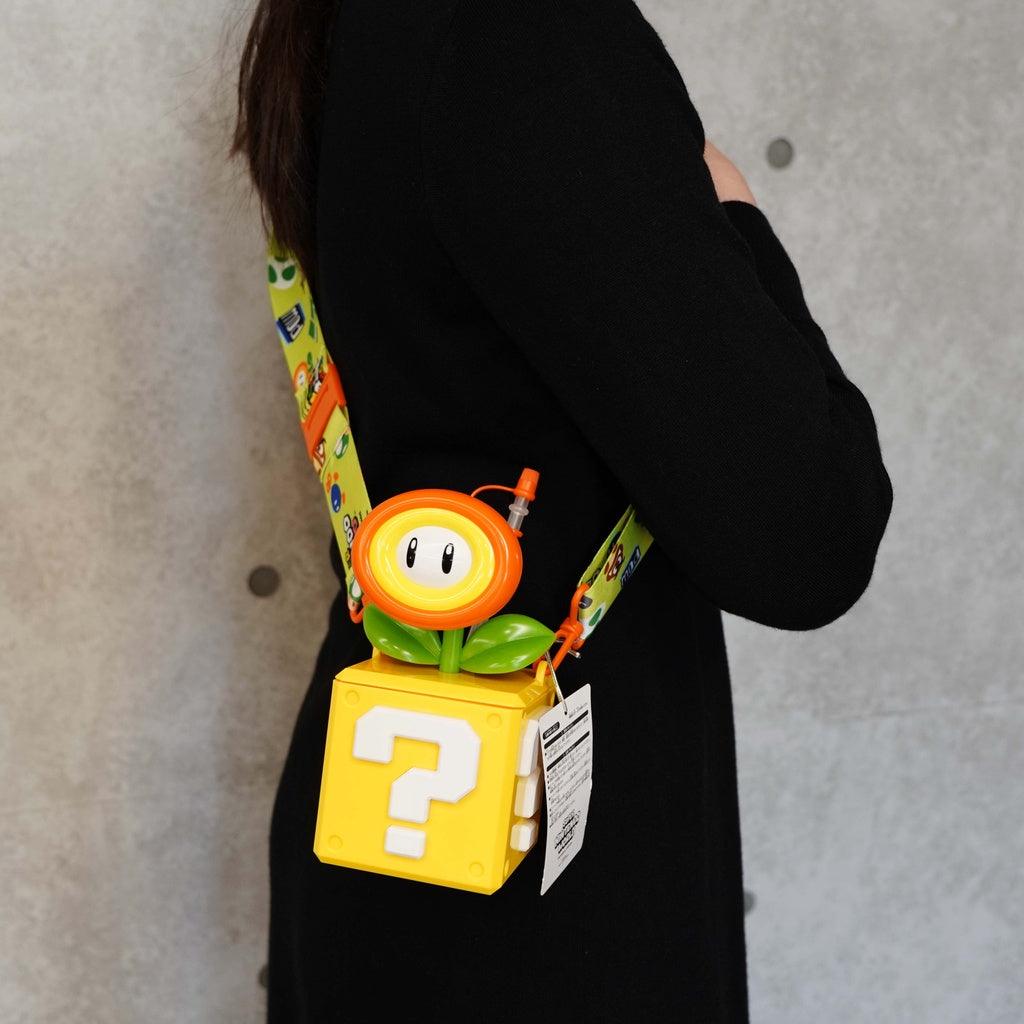 日本 環球影城瑪利歐 限定 馬力歐 火焰花水壺|吸管水壺 - 富士通販