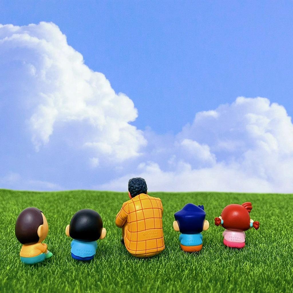 日本萬代 蠟筆小新等待中公仔 |阿呆 風間 妮妮 園長 蠟筆小新 - 富士通販