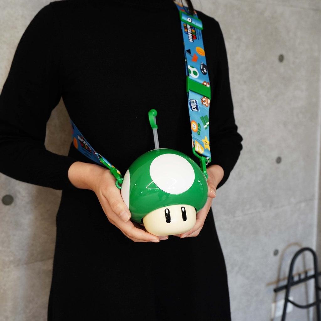 日本限定 瑪利歐 蘑菇水壺|紅色 綠色 - 富士通販