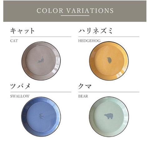 日本製 美濃燒 動物 剪影|大容量馬克杯 湯杯 陶瓷盤 - 富士通販