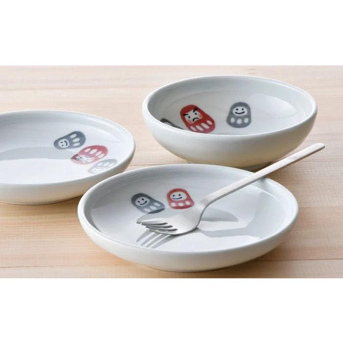 日本製 天龍窯 可愛小達摩|餐碗 圓盤 方盤 丼飯碗 - 富士通販