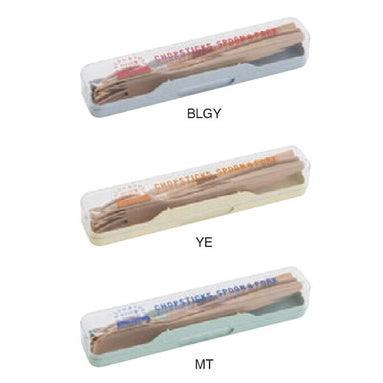 日本製 抗菌 環保餐具 三件組|筷子 湯匙 叉子 - 富士通販