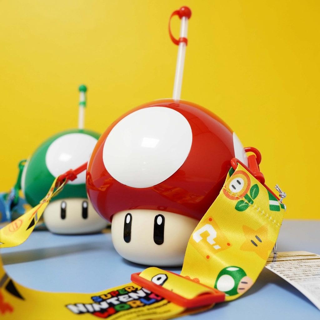 日本限定 瑪利歐 蘑菇水壺|紅色 綠色 - 富士通販