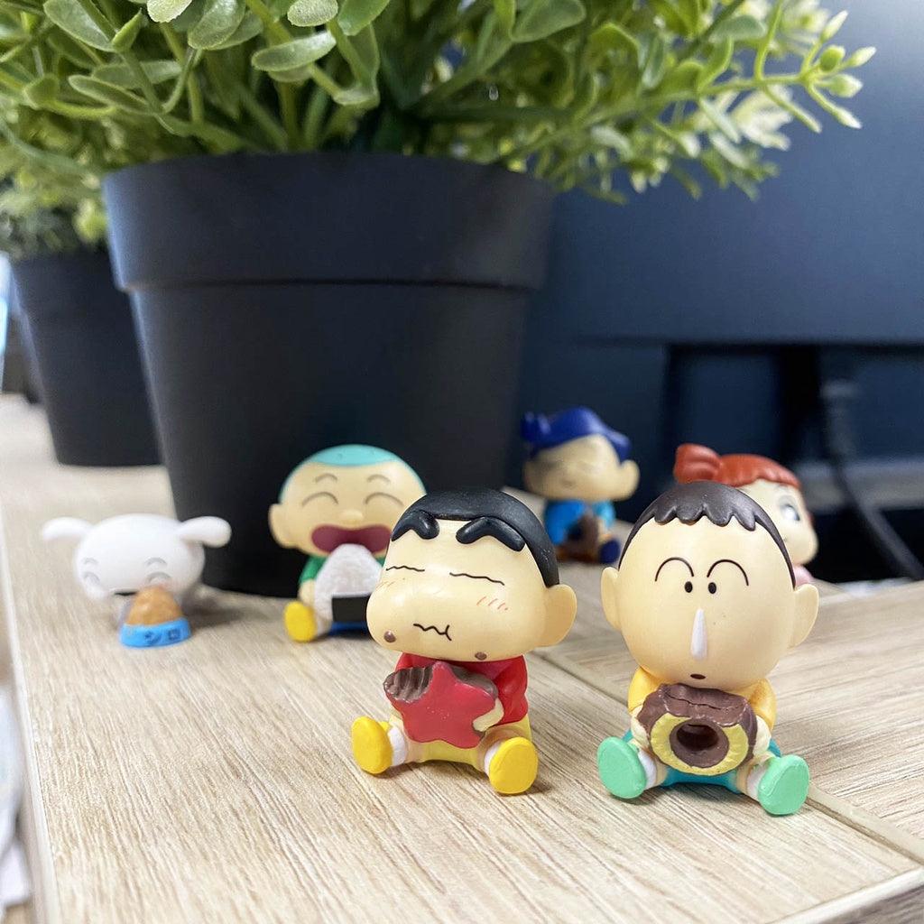 日本萬代 蠟筆小新 扭蛋 嚼嚼派對|小新 妮妮 風間 小白 阿呆 正男 - 富士通販