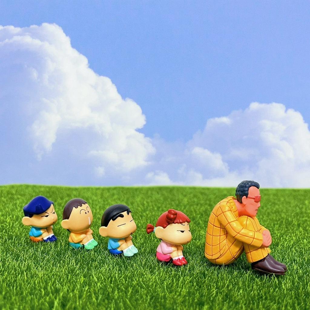 日本萬代 蠟筆小新等待中公仔 |阿呆 風間 妮妮 園長 蠟筆小新 - 富士通販