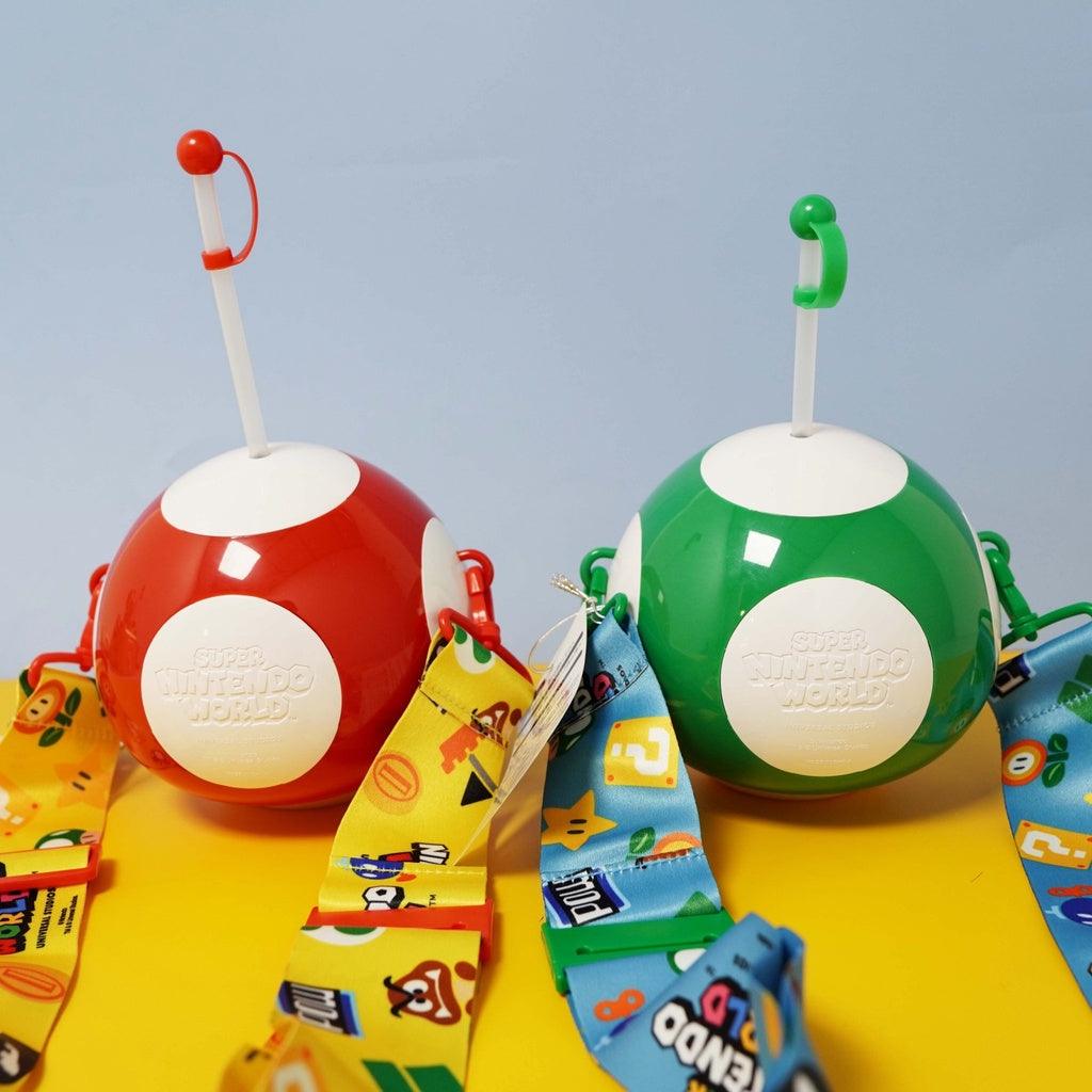 日本限定 瑪利歐 蘑菇水壺|紅色 綠色 - 富士通販