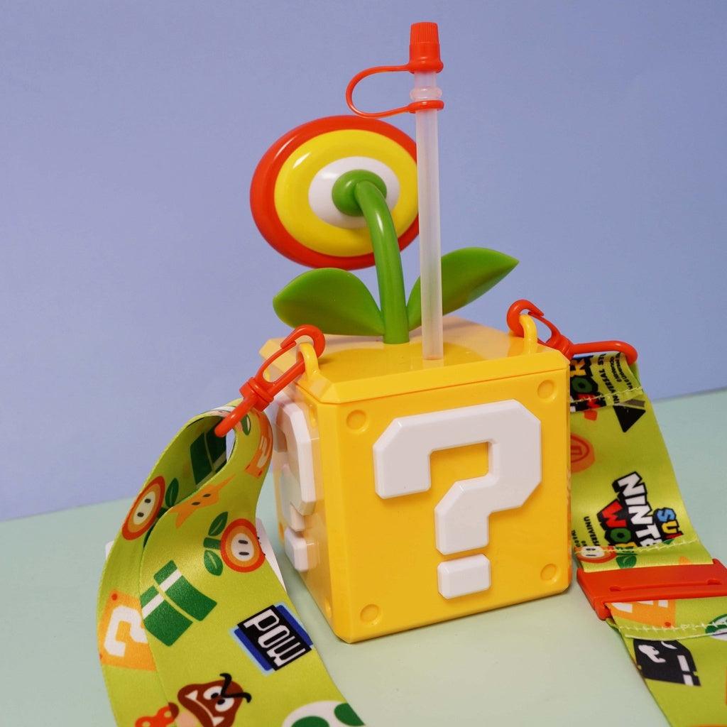 日本 環球影城瑪利歐 限定 馬力歐 火焰花水壺|吸管水壺 - 富士通販