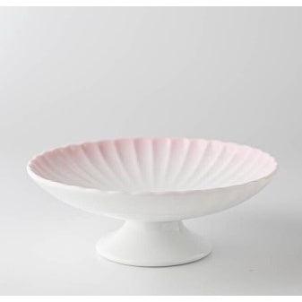 日本製 美濃燒 高腳甜點盤|蛋糕盤 點心盤 甜品盤 水果盤 拍照道具 - 富士通販