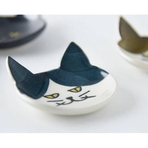 日本製 美濃燒 藍貓造型餐具|筷架 湯匙架 醬料碟 小碟子 - 富士通販