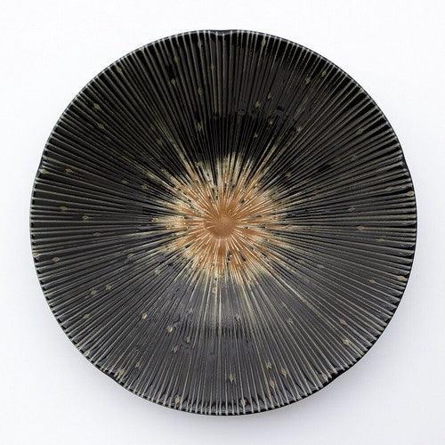 日本製 美濃燒 千段十草 陶瓷盤|深盤 菜盤 水果盤 - 富士通販