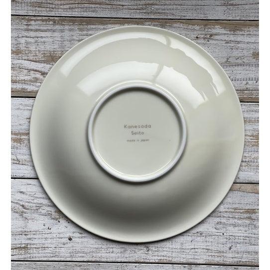 日本製 美濃燒 春夏手葉紋圓盤|沙拉 水果 主菜盤 義大利麵盤 - 富士通販