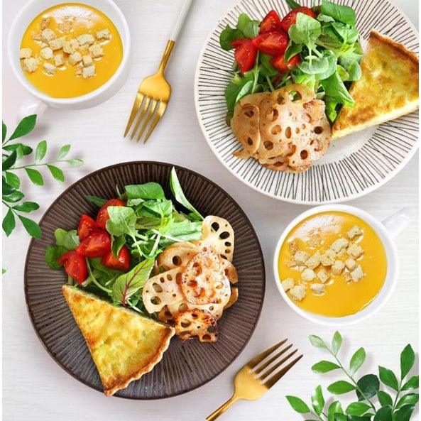 日本製 復古黑細線餐盤|沙拉 咖哩 義大利麵 生蠔 生魚片 - 富士通販