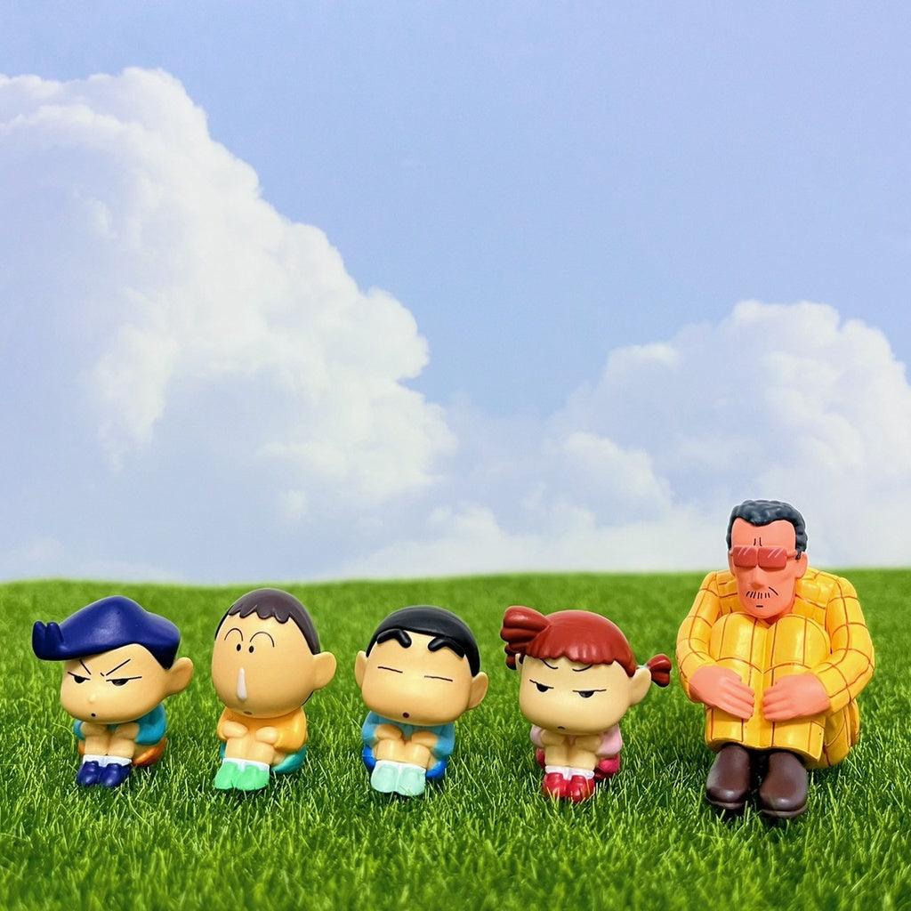 日本萬代 蠟筆小新等待中公仔 |阿呆 風間 妮妮 園長 蠟筆小新 - 富士通販