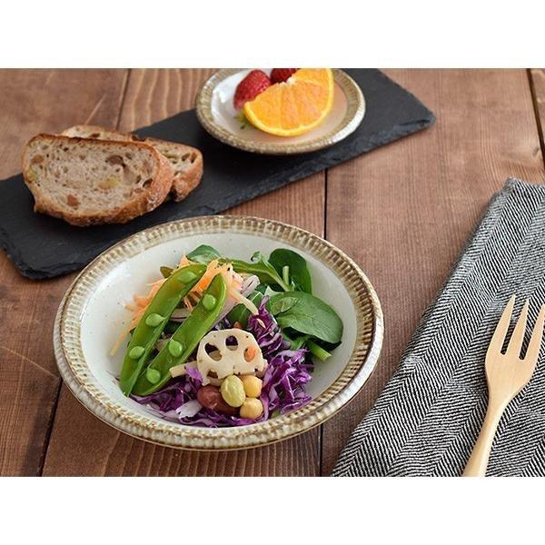 日本製 美濃燒 渕錆粉引餐盤|取物盤 點心 甜點 麵包 優格 沙拉 - 富士通販