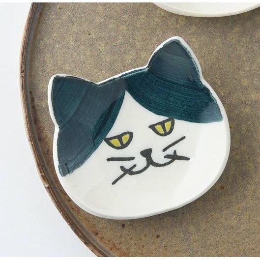 日本製 美濃燒 藍貓造型餐具|筷架 湯匙架 醬料碟 小碟子 - 富士通販