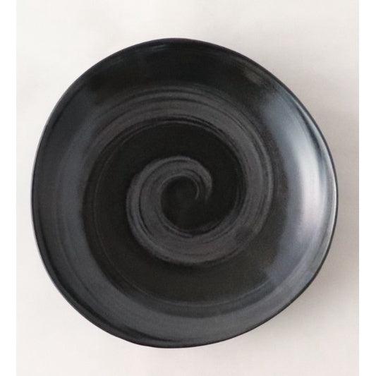 日本製 刷毛目銀彩盤|沙拉 咖哩 義大利麵 炸物 生魚片 - 富士通販