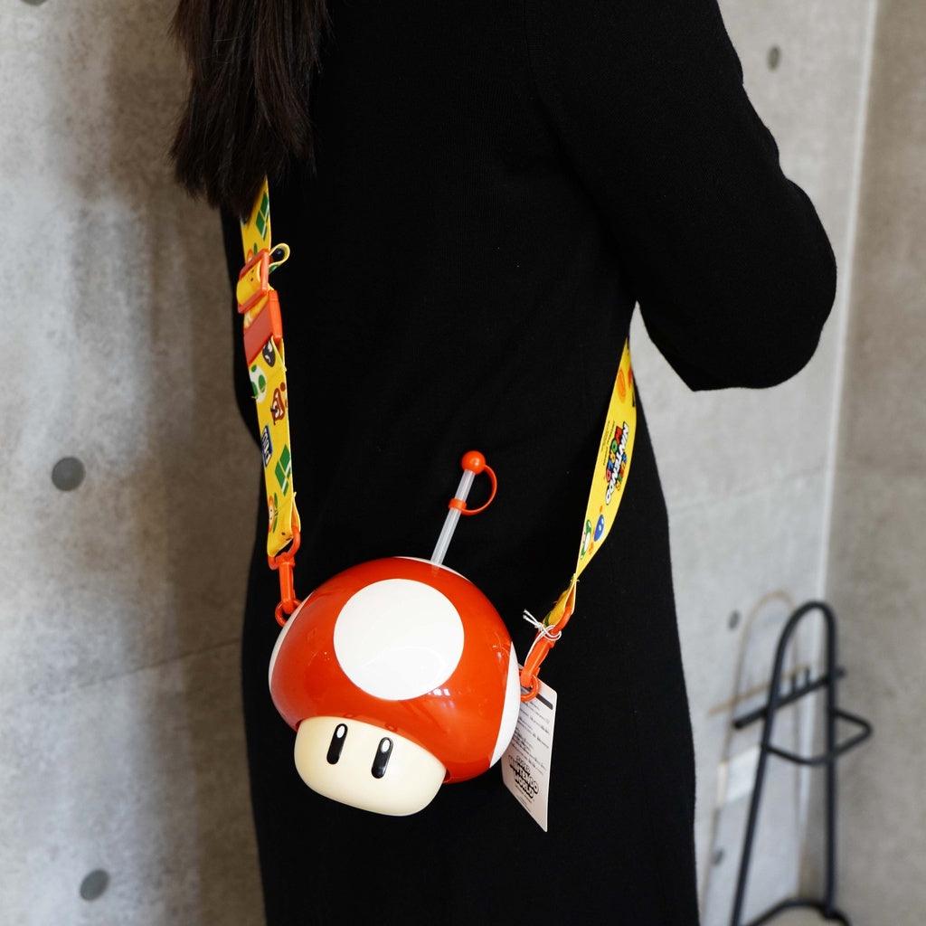 日本限定 瑪利歐 蘑菇水壺|紅色 綠色 - 富士通販