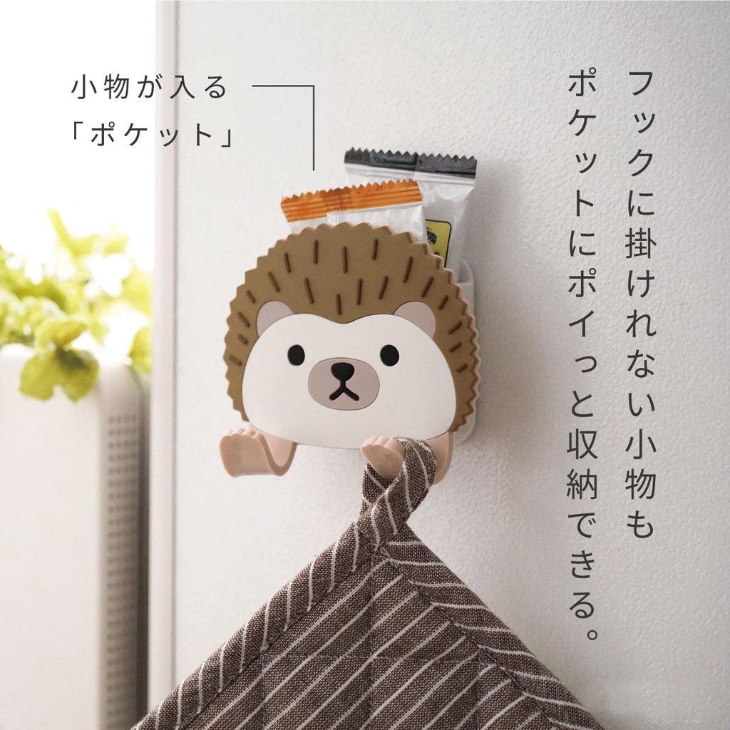 可愛動物吸著式無痕掛勾|收納 省空間 不留痕跡 - 富士通販