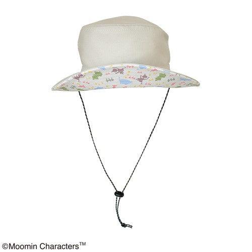 日本 嚕嚕米 遮陽帽 漁夫帽|防曬遮脖片 防風繩設計 - 富士通販