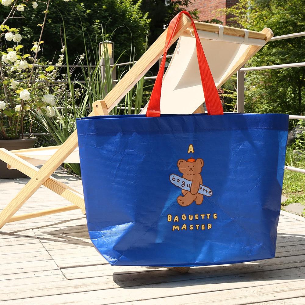 韓國 Romane 熊熊 森林 環保購物袋|大容量 防水 - 富士通販