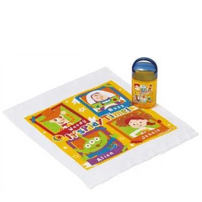 多款人氣卡通造型圖案 龍貓小梅|漢堡|閃電麥坤小方巾附收納罐-三款可選 - 富士通販