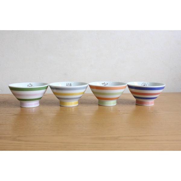 日本製 波佐見燒 線條陶瓷碗|飯碗 茶碗 湯碗 - 富士通販