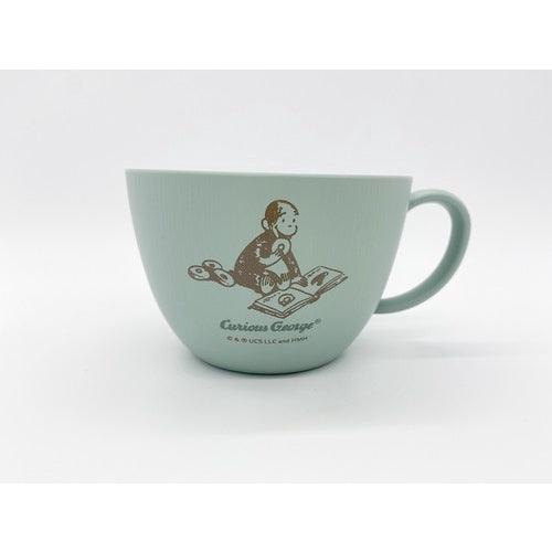 日本製 好奇猴喬治 木紋 湯碗 湯杯|露營餐具 兒童餐具 - 富士通販