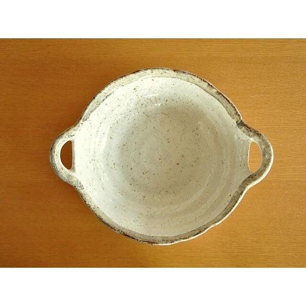 日本製 美濃燒 白唐津 雙耳咖哩盤|餐碗 餐盤 - 富士通販