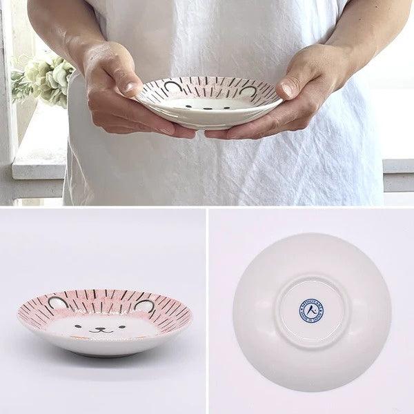 日本製 美濃燒 刺蝟 企鵝 鱷魚 小盤子|蛋糕盤 水果盤 兒童餐盤 - 富士通販