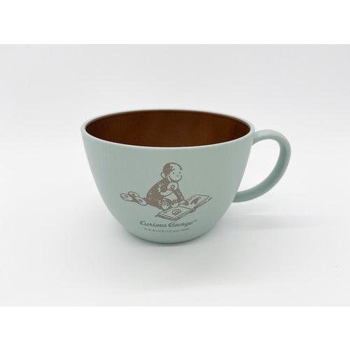 日本製 好奇猴喬治 木紋 湯碗 湯杯|露營餐具 兒童餐具 - 富士通販