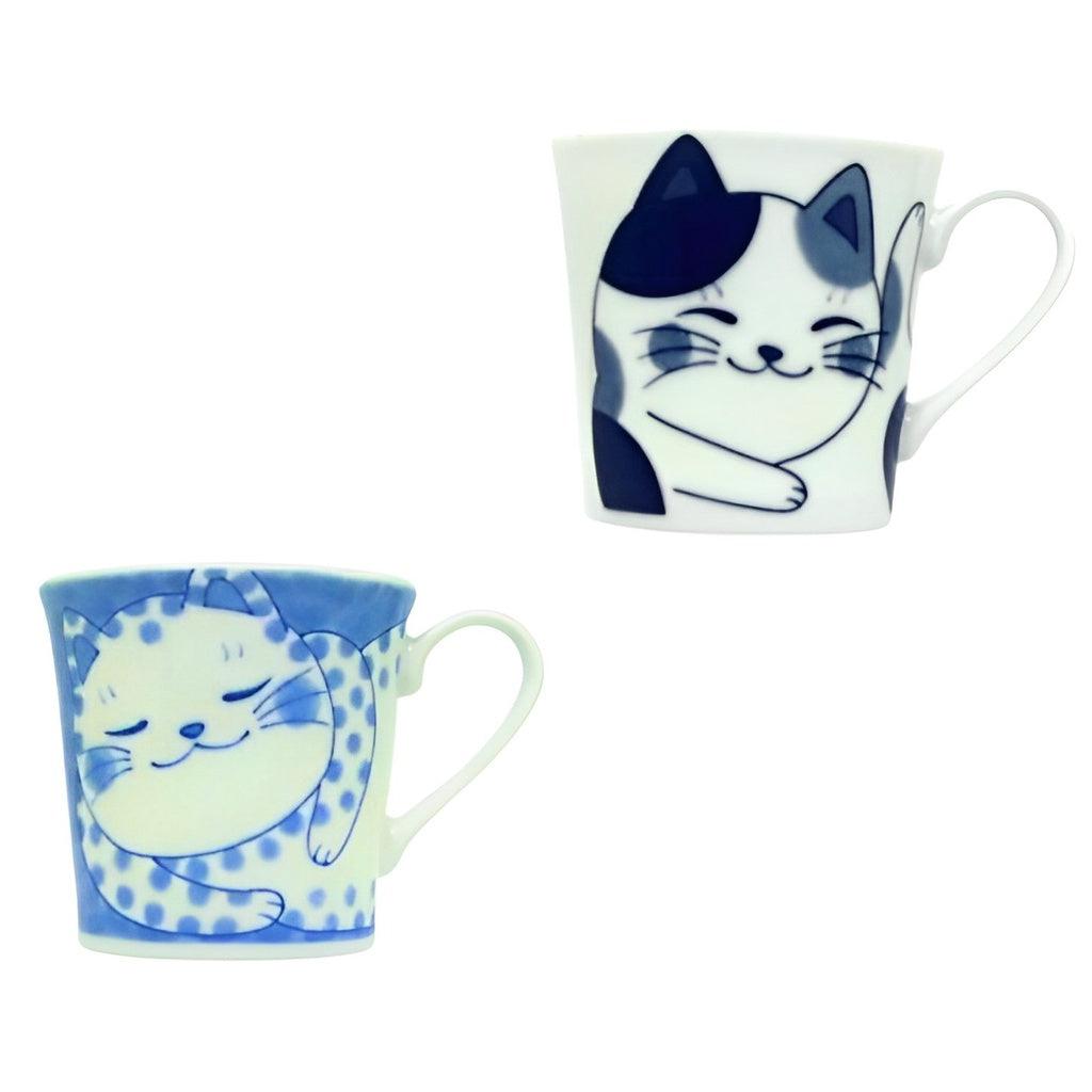 日本製 美濃燒 貓咪 陶瓷馬克杯│咖啡杯 茶杯 水杯 - 富士通販