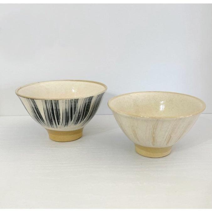 日本製 波佐見燒 粉引刷毛 餐碗|共兩色 - 富士通販