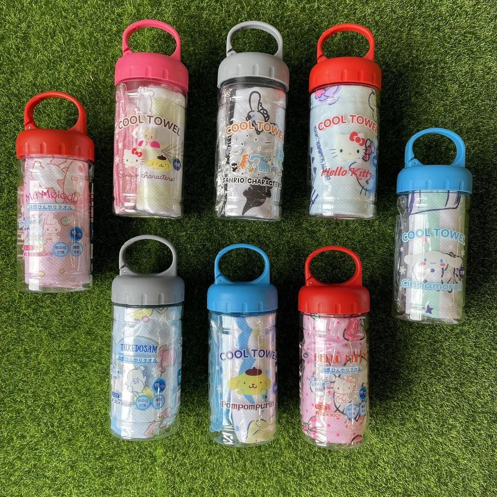日本 三麗鷗 涼感毛巾 涼感巾|附收納罐 - 富士通販
