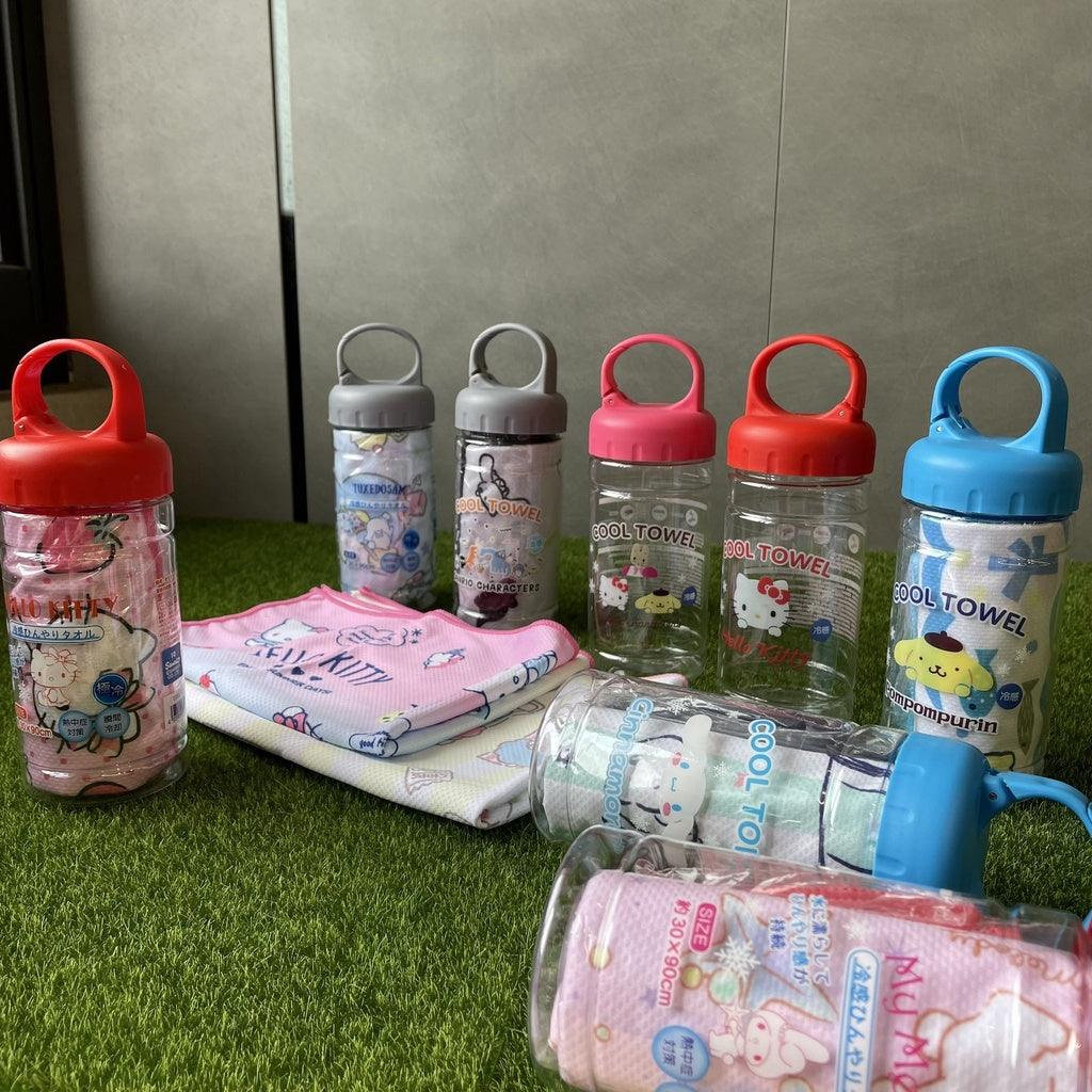 日本 三麗鷗 涼感毛巾 涼感巾|附收納罐 - 富士通販