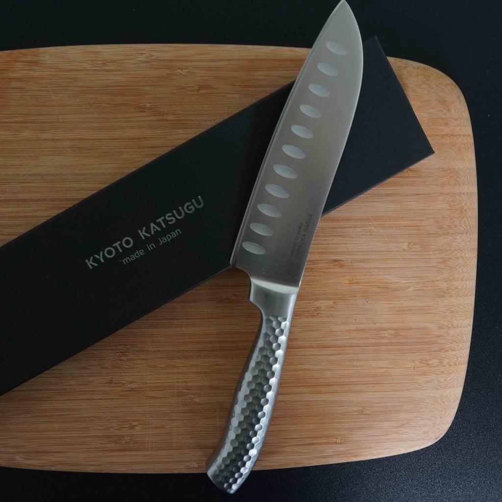 日本製 京都活具 特殊鋼不鏽鋼 三德刀|一體成型 硬度高 不易沾黏 - 富士通販