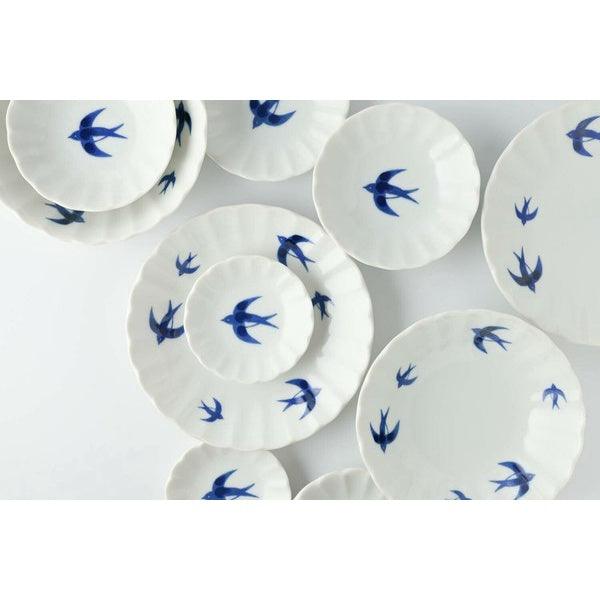 日本製 美濃燒 燕子 餐盤禮盒組|餐盤 點心盤 碟子 - 富士通販