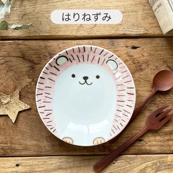 日本製 美濃燒 刺蝟 企鵝 鱷魚 小盤子|蛋糕盤 水果盤 兒童餐盤 - 富士通販