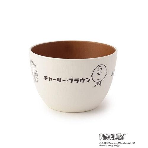 日本製 史努比 Snoopy 米白色輕量湯碗|露營碗 湯杯 馬克杯 - 富士通販