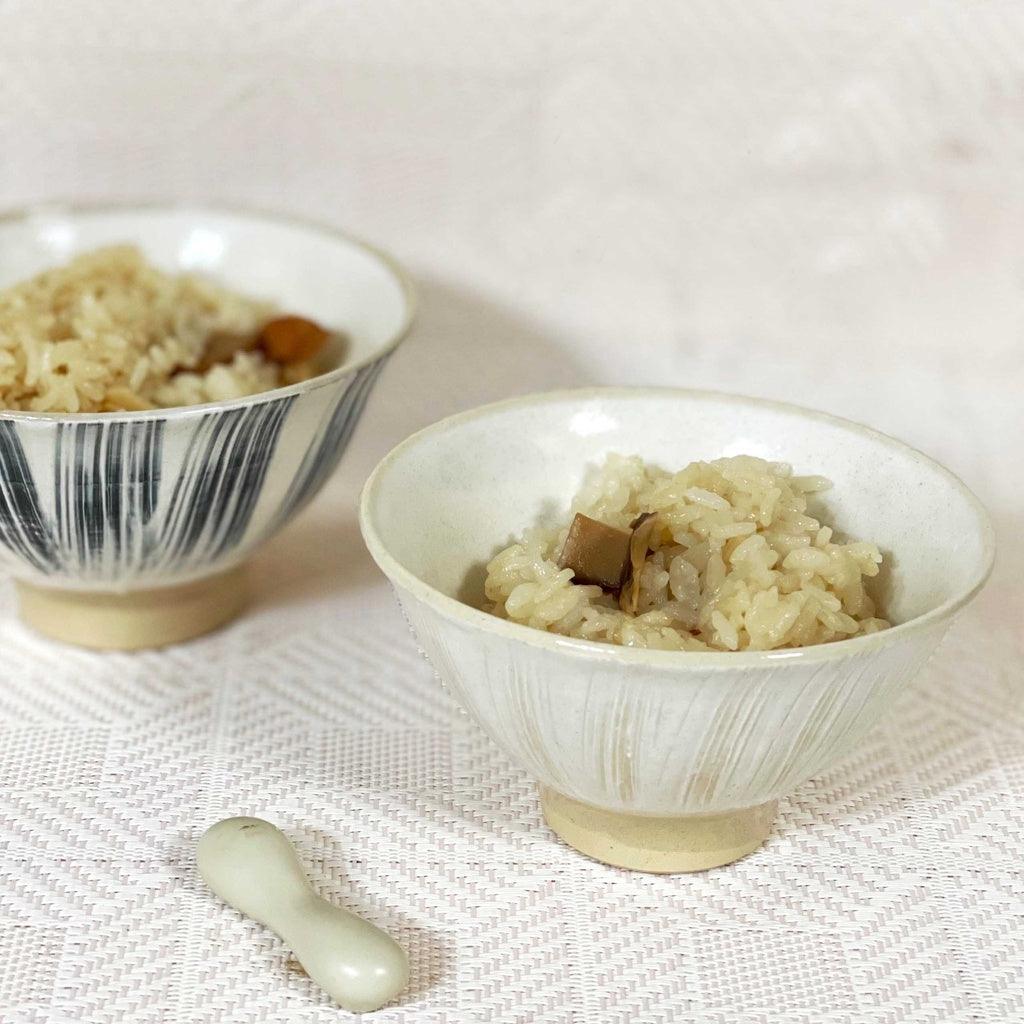 日本製 波佐見燒 粉引刷毛 餐碗|共兩色 - 富士通販